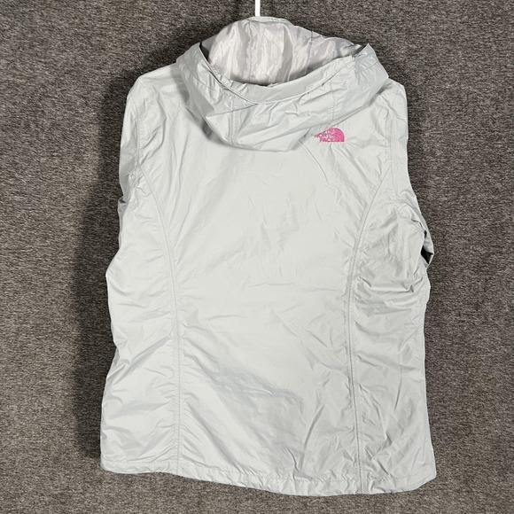The North Face Jacket Womens Large Gray DryVent Hooded Rain Pink Ribbon - Picture 8 of 9